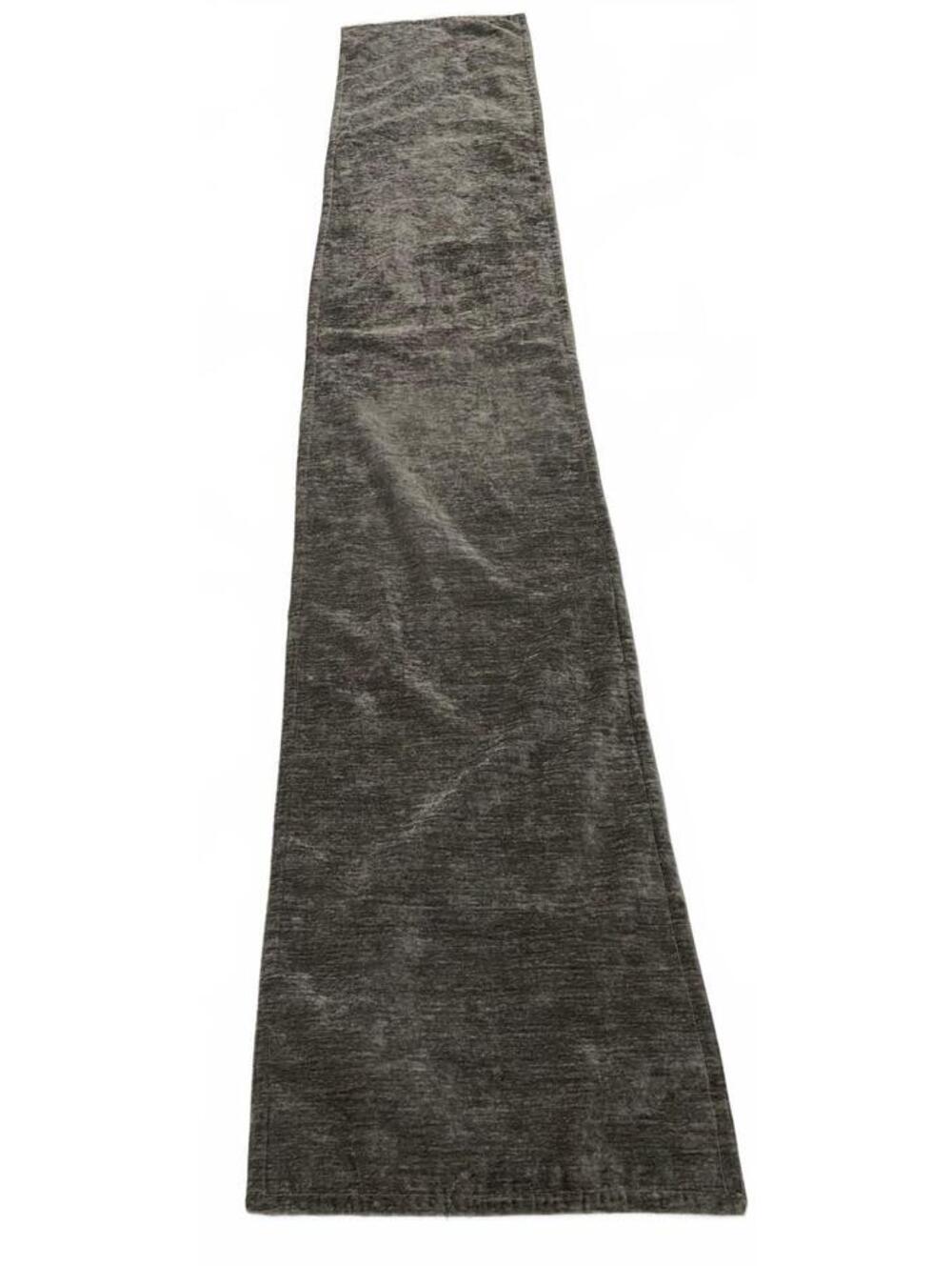 Gray Velvet Fabric Runner with Backing